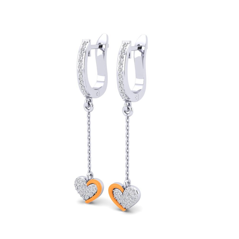 950 Platin Damen ohrring Varveline