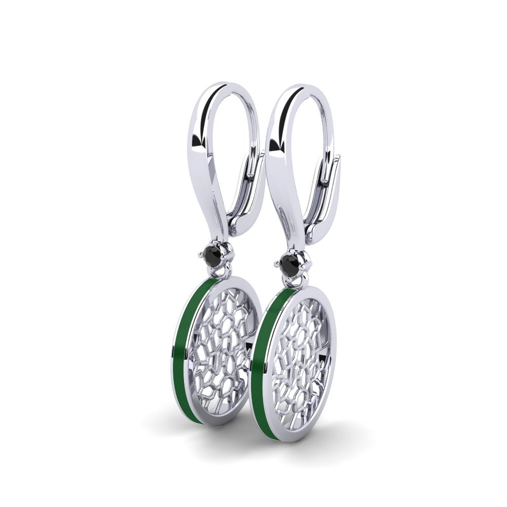 Black Onyx Women's Earring Vasculaire