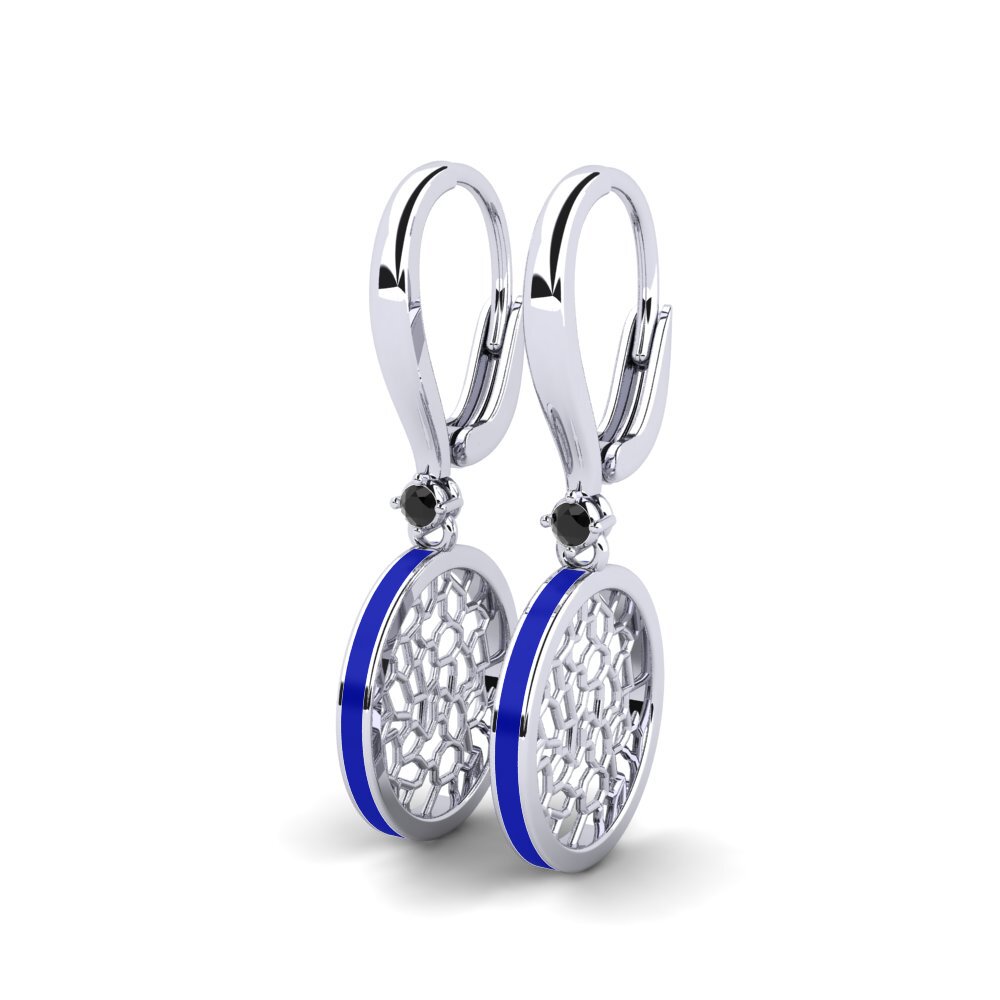 Black Sapphire Women's Earring Vasculaire