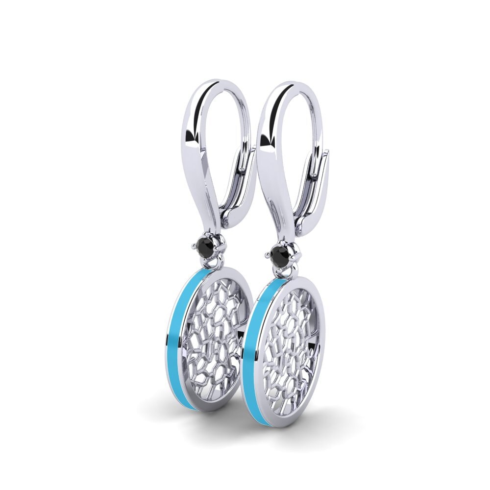 Black Sapphire Women's Earring Vasculaire