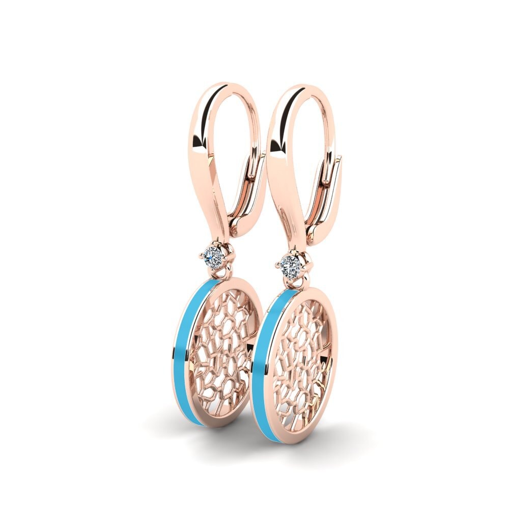18k Oro Rosa Pendiente de mujer Vasculaire