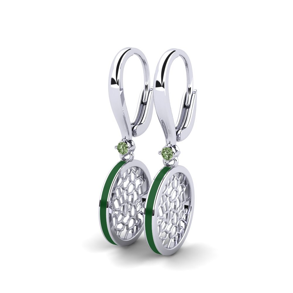 Diamante Verde Pendiente de mujer Vasculaire