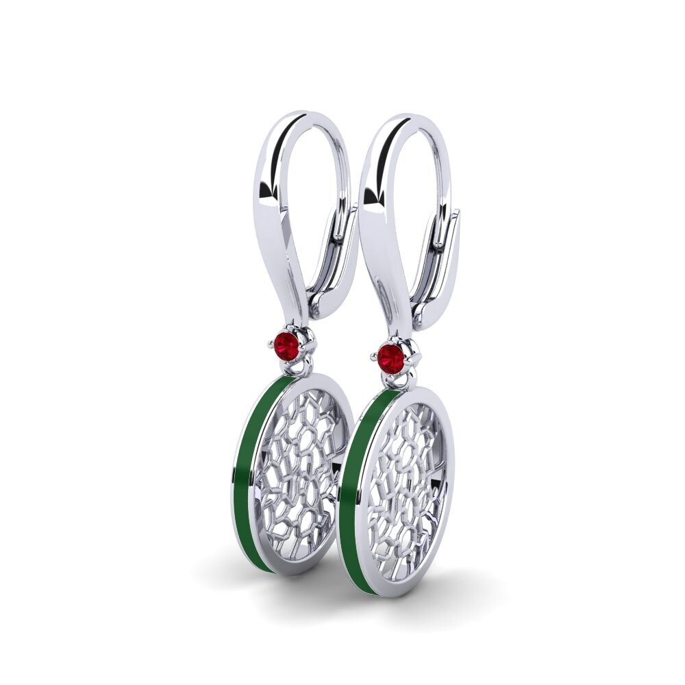 Red Zirconia Women's Earring Vasculaire