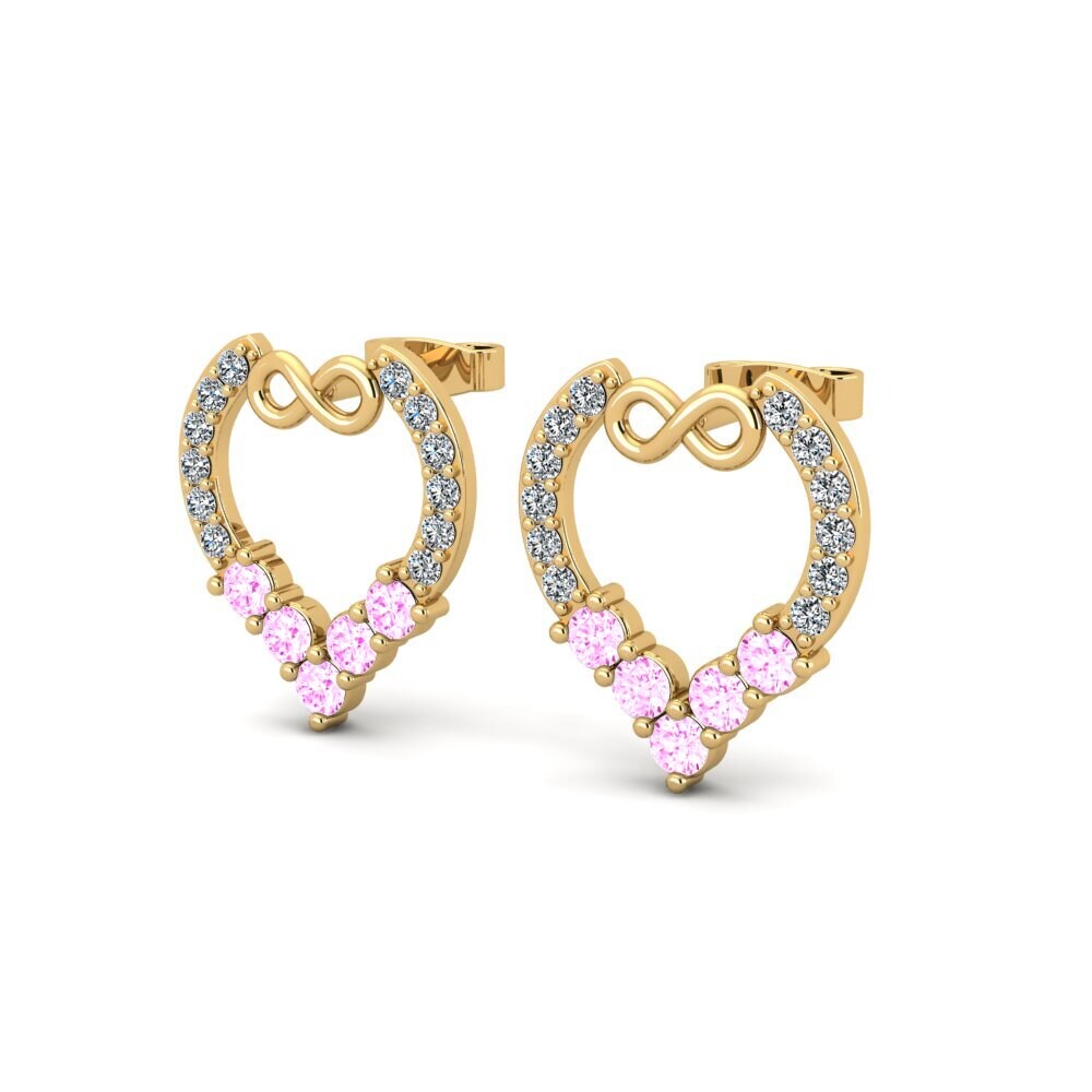 Pink Sapphire Women's Earring Vaso