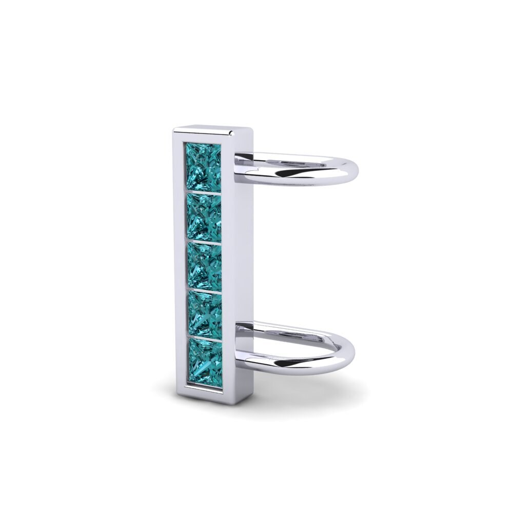 Princesa Diamante Azul Pendiente de mujer Vassar