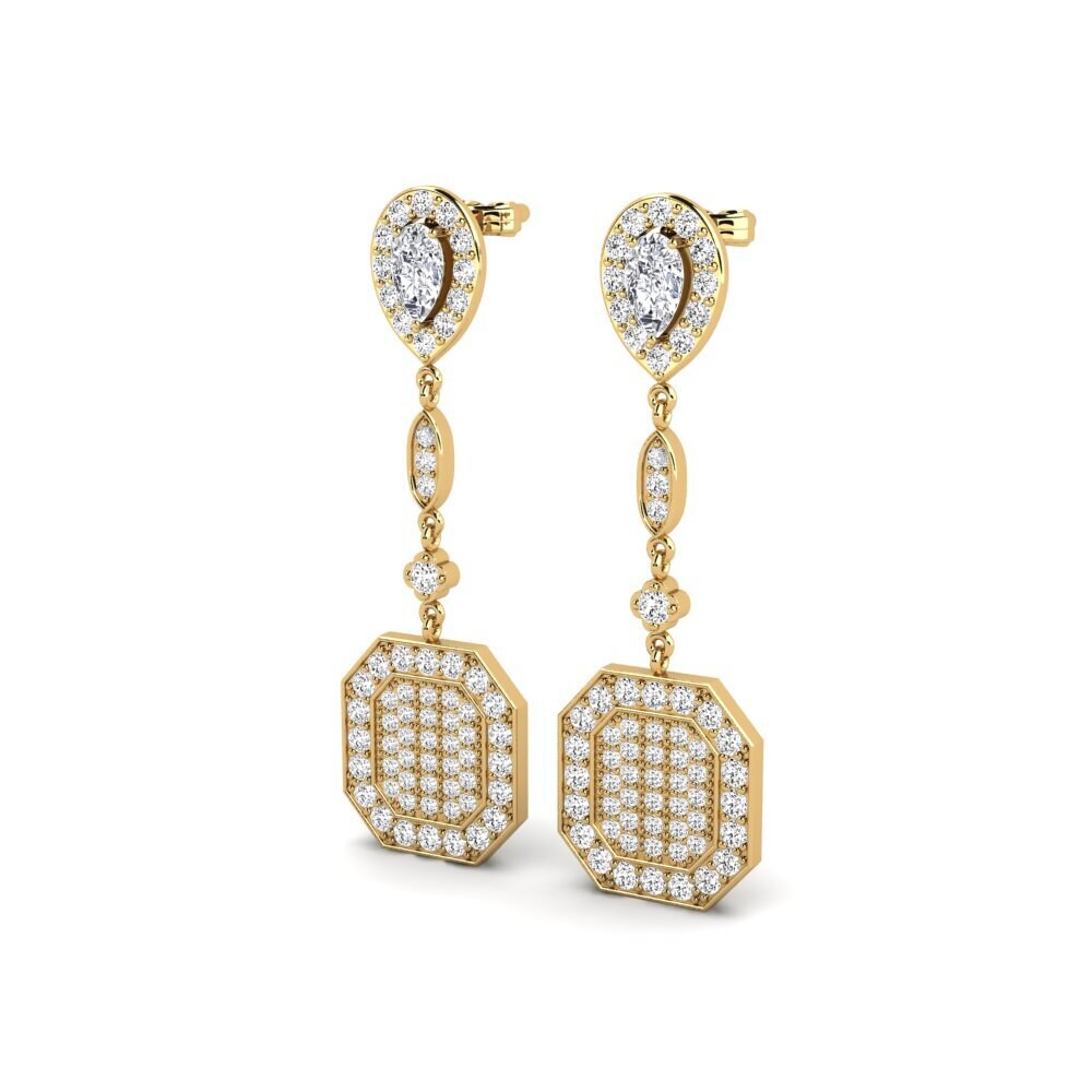 Đá Moissanite Bông tai nữ Vassia
