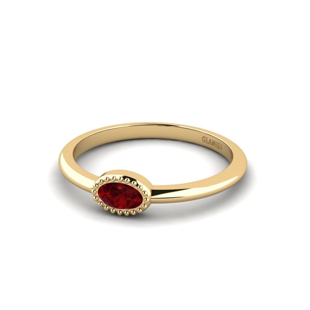 Ruby Engagement Ring Velani