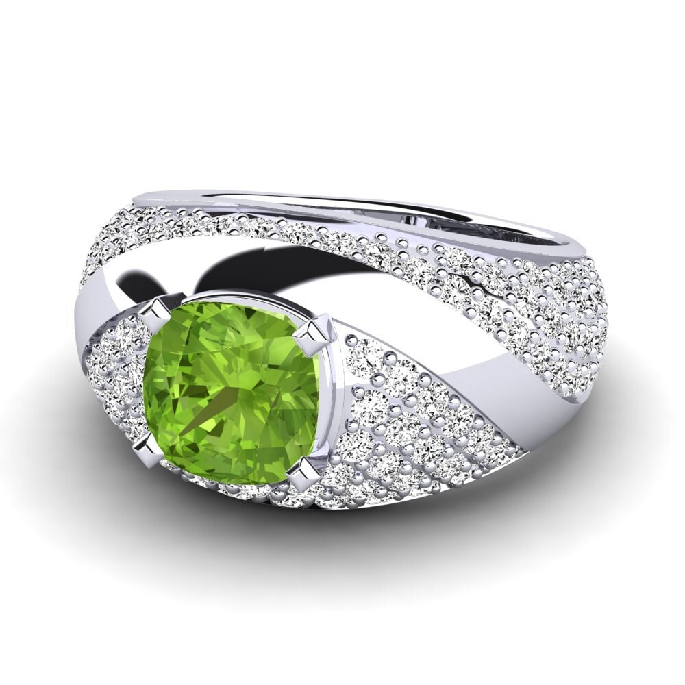 Peridoto Anillo de compromiso Velaria