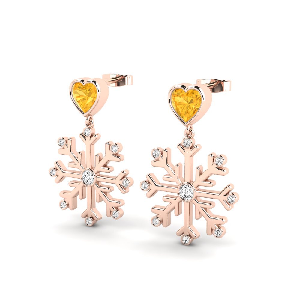 Citrine Women's Earring Velleite