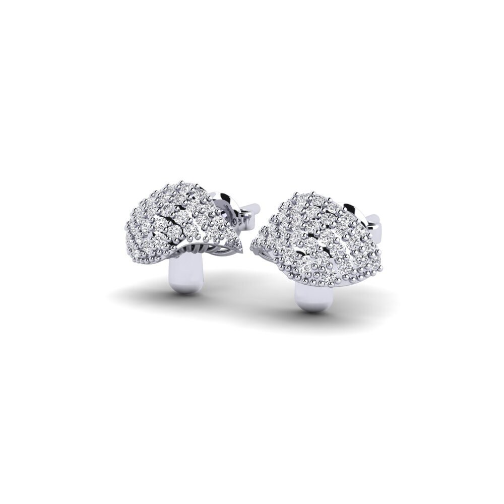 950 Palladium Round Lab Grown Diamond Women's Earring Vellore
