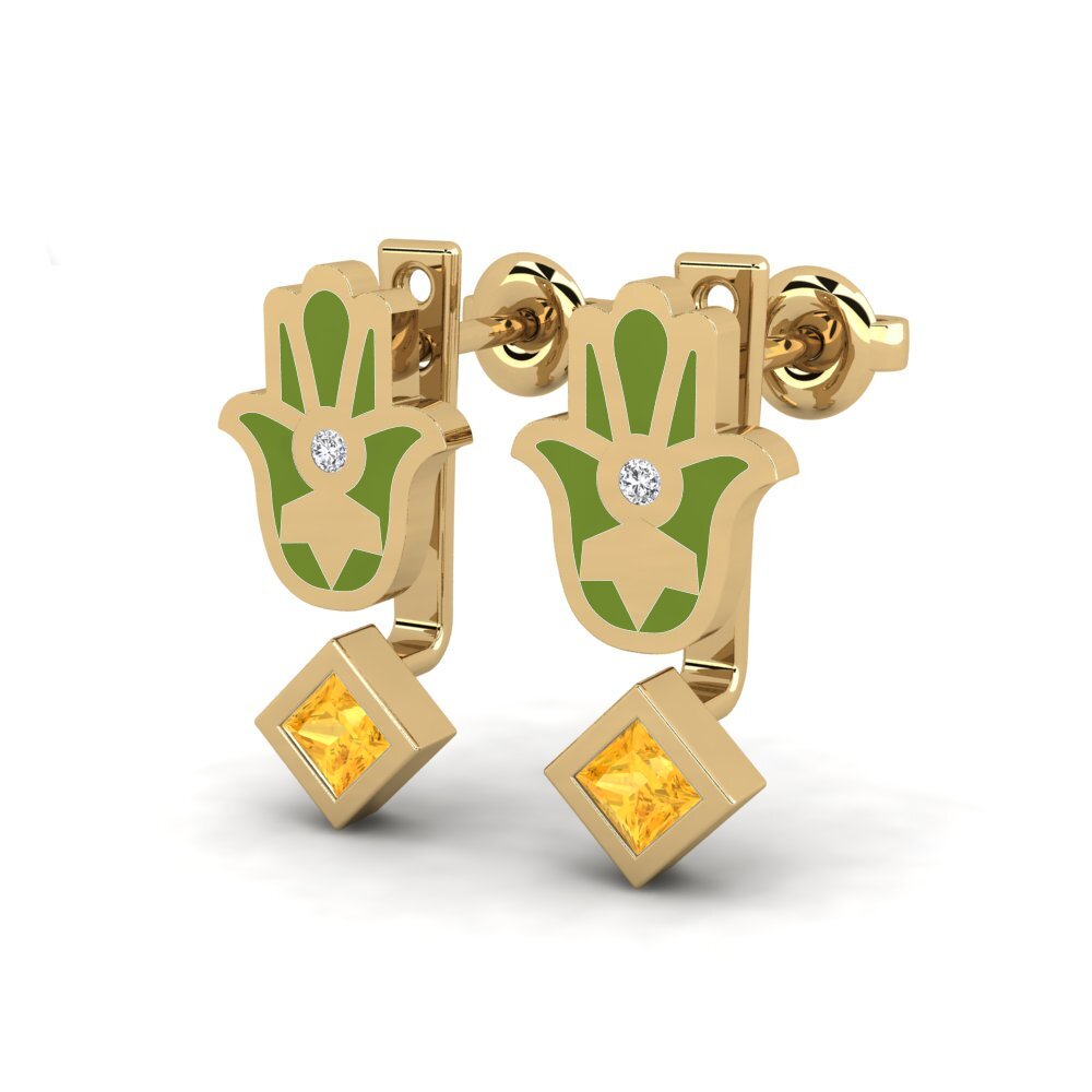 Citrine Women's Earring Velsigne