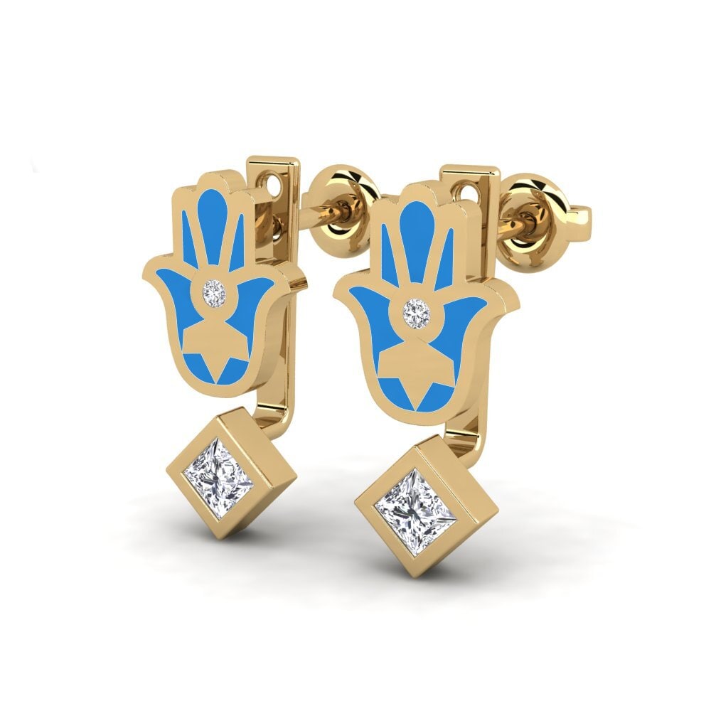 14ct Yellow Gold Women's Earring Velsigne