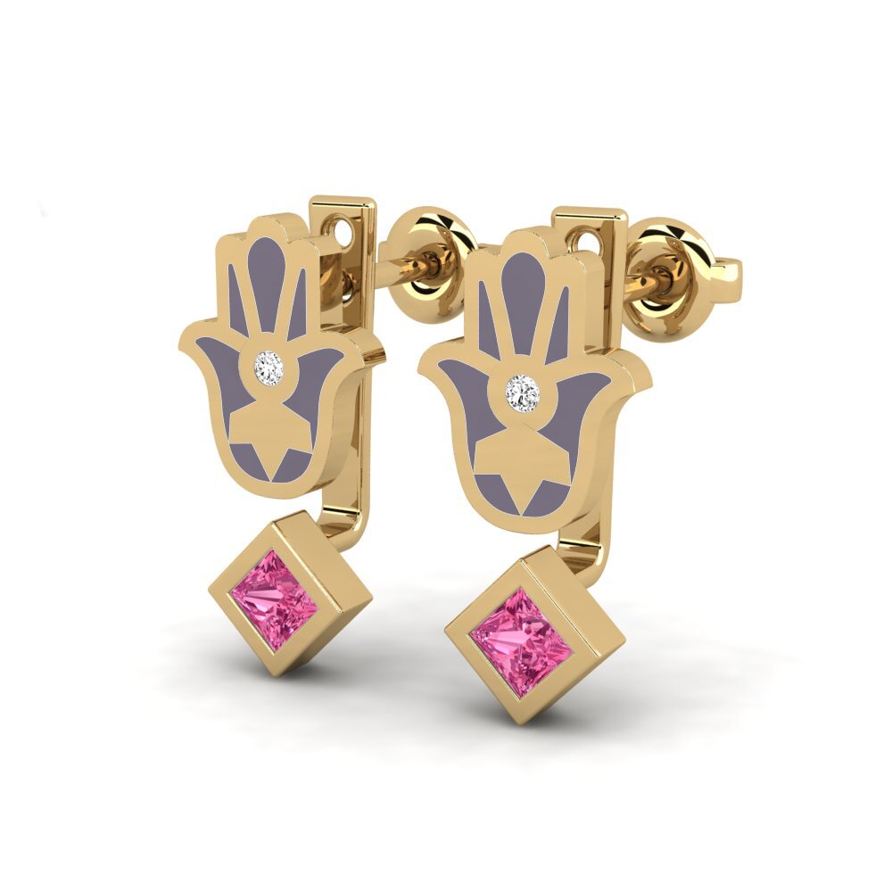 Pink Tourmaline Women's Earring Velsigne