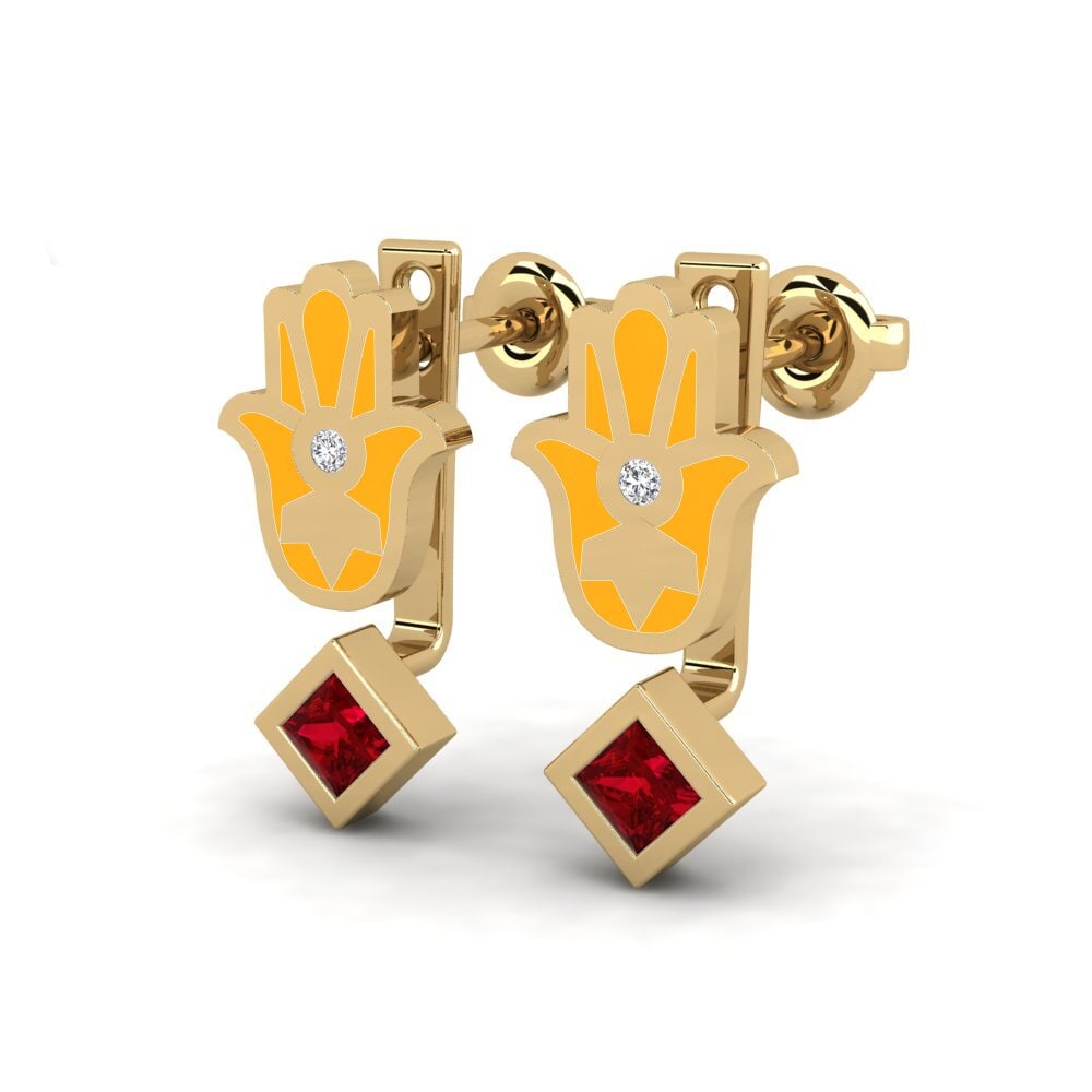 Red Zirconia Women's Earring Velsigne