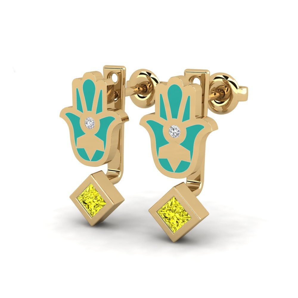 Yellow Diamond Women's Earring Velsigne