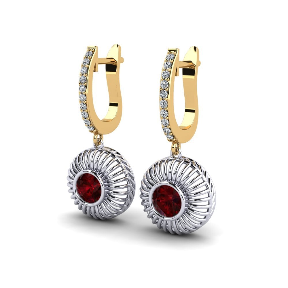 18ct White & Yellow Gold Women's Earring Venalite