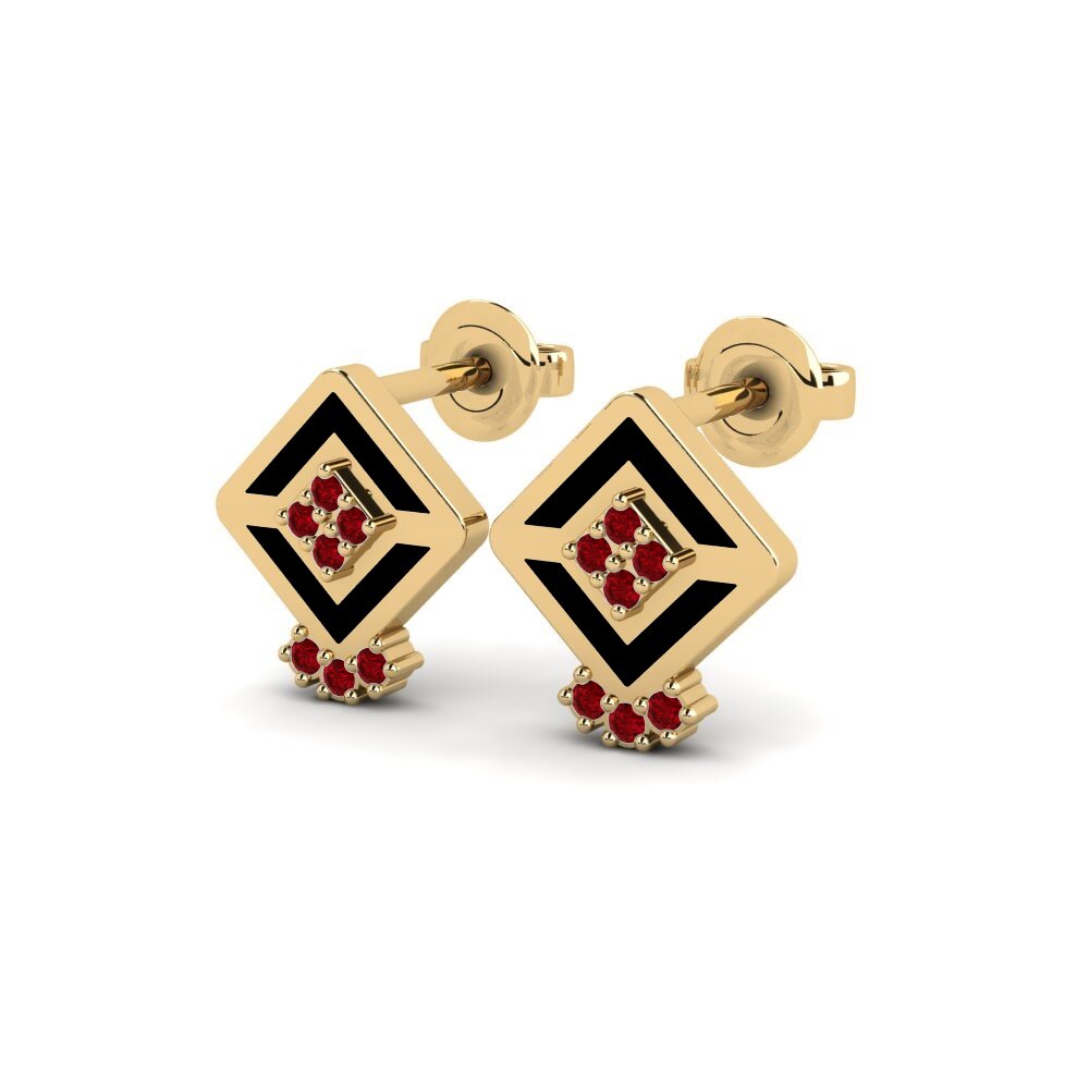 ruby-zirconia ต่างหู Venas