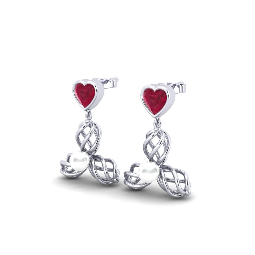 Heart Ruby Women's Earring Vendable