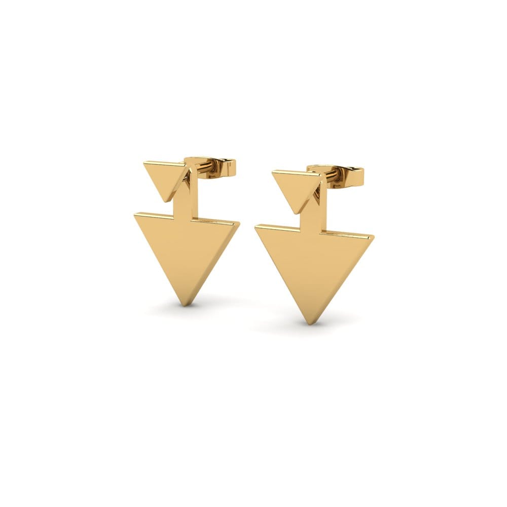 9k Oro Amarillo Pendientes Veneta