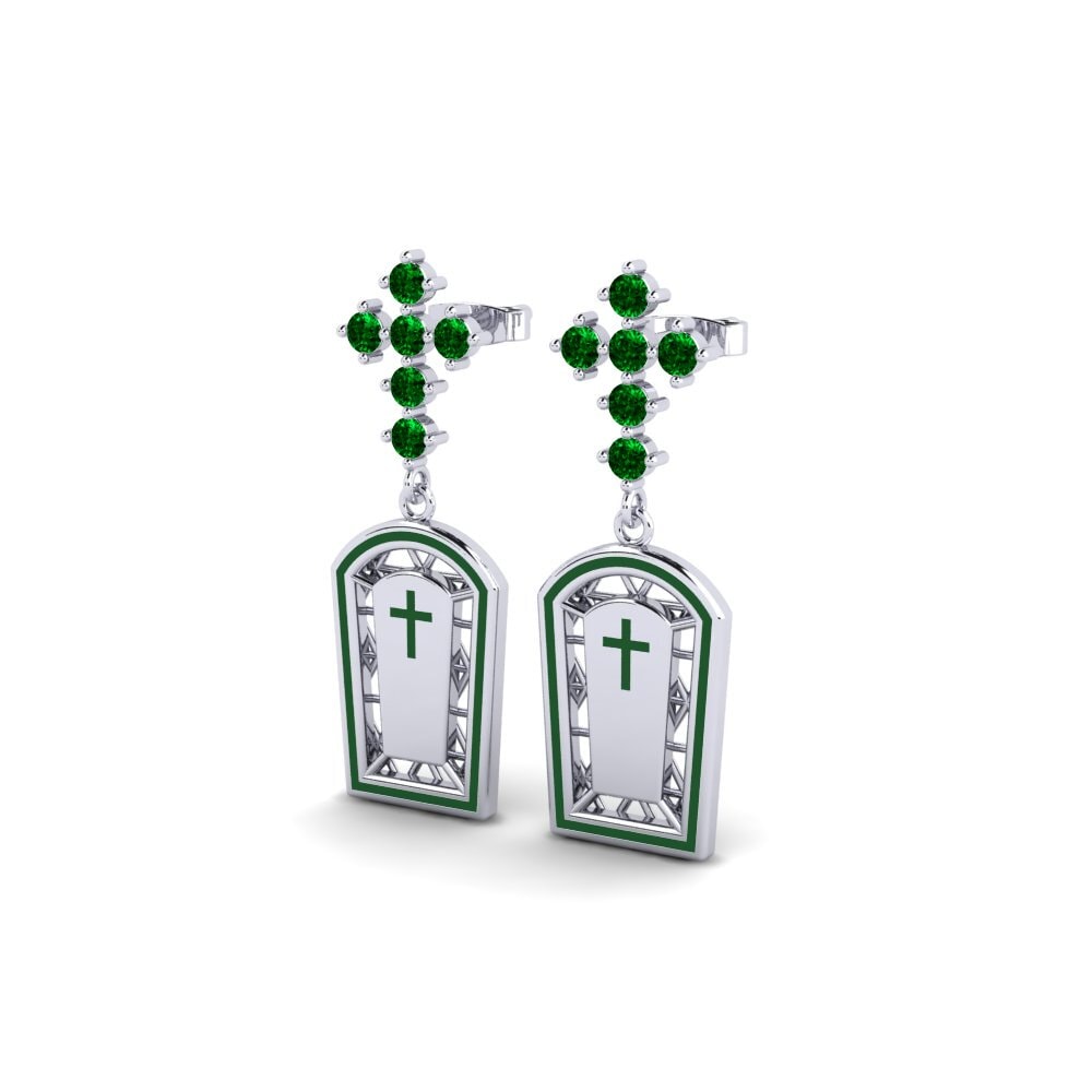 Green Zirconia Women's Earring Venin
