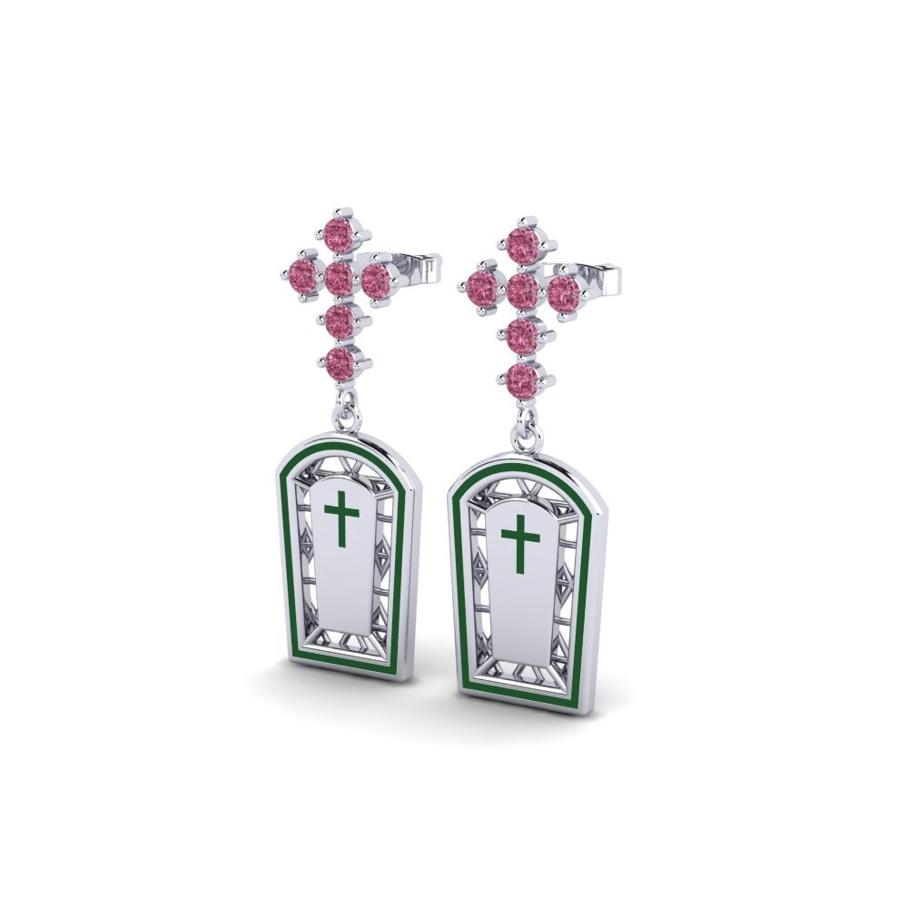 Rhodolite Garnet Women's Earring Venin
