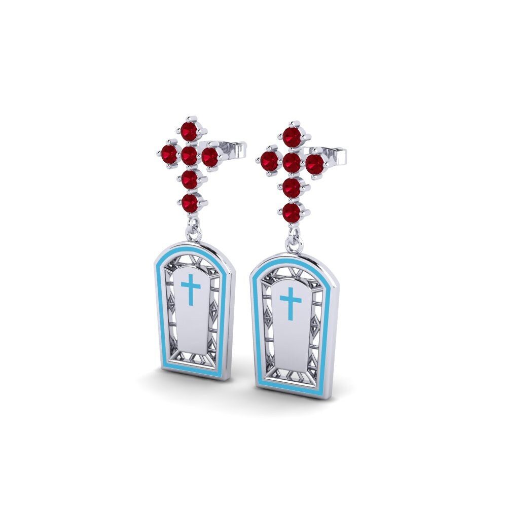 Red Zirconia Women's Earring Venin