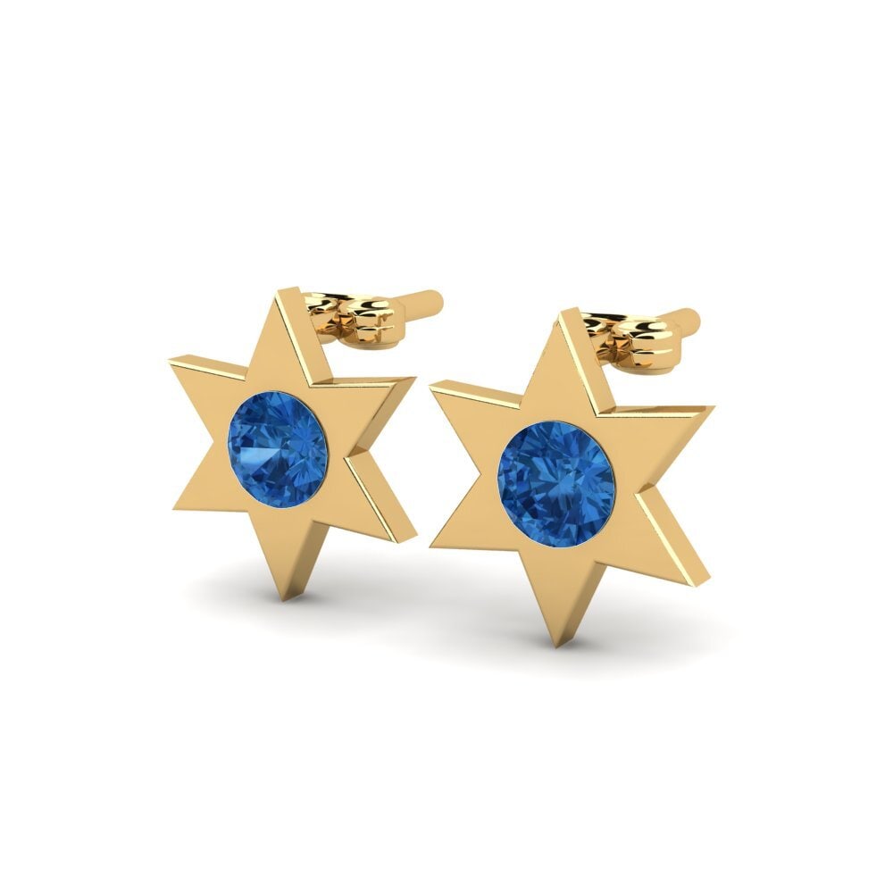Dark Blue Zirconia Women's Earring Vernon