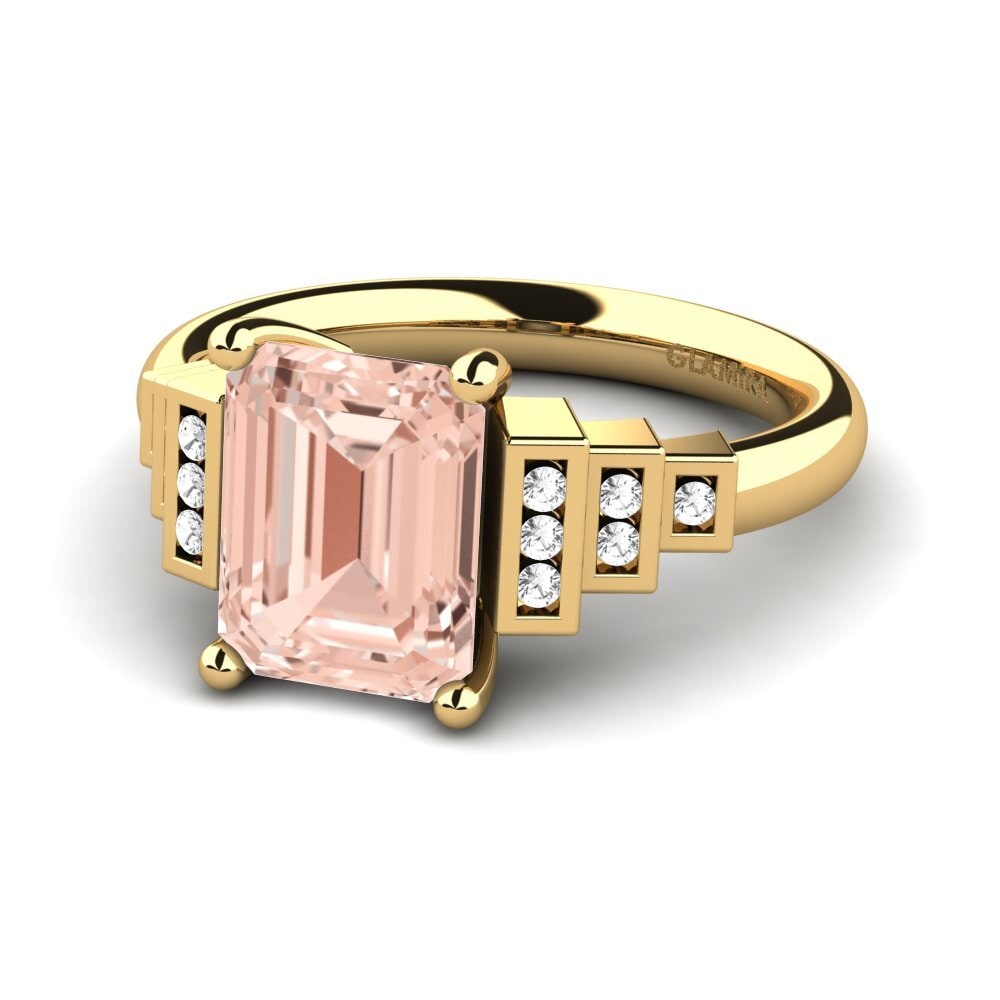 9k Oro Amarillo Anillo de compromiso Verona