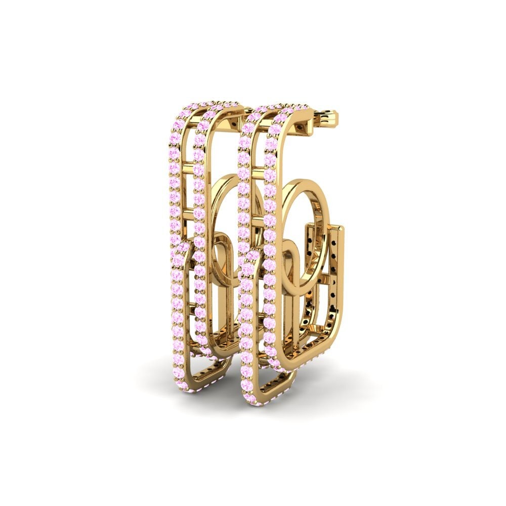 Pink Sapphire Women's Earring Veronika