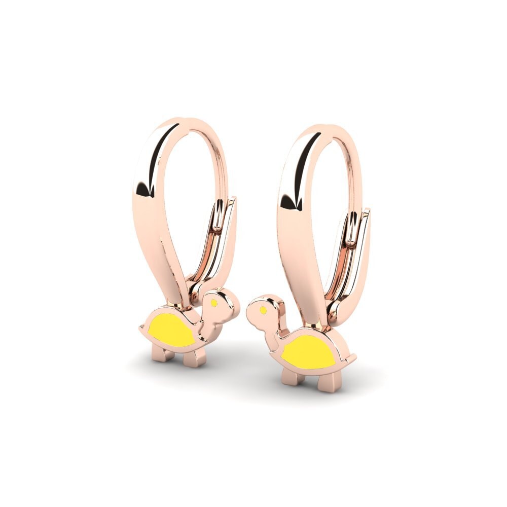 9k Oro Rosa Pendiente para Niño Verras