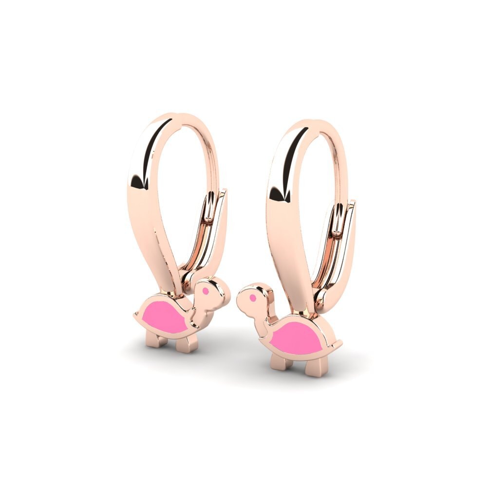 18ct Rose Gold Kid's Earring Verras