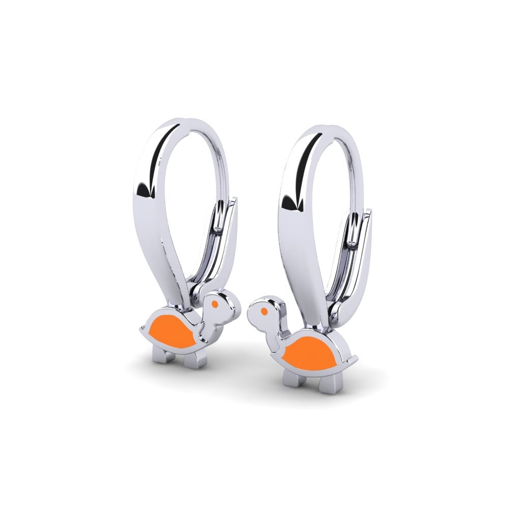 18k White Gold Kid's Earring Verras