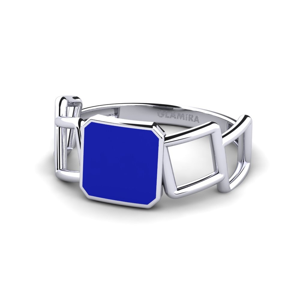 White Silver Ring Versienne