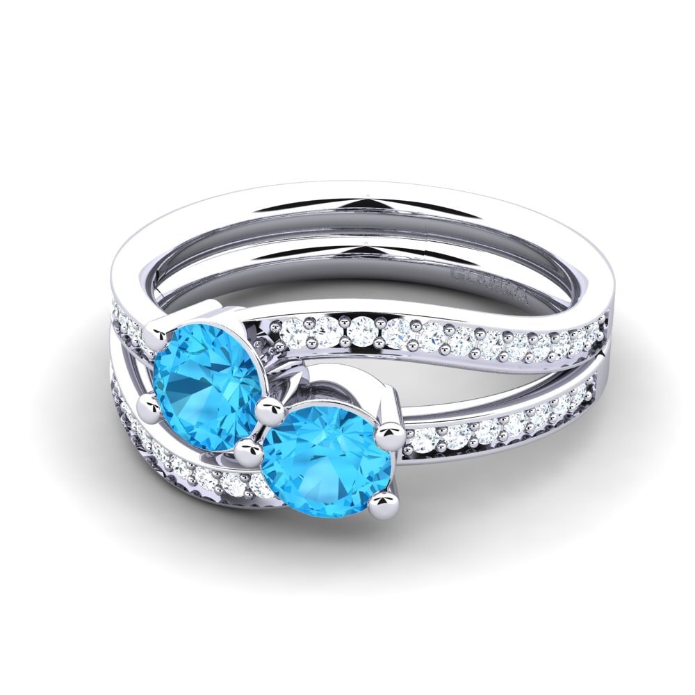 Blue Topaz Ring Veruca