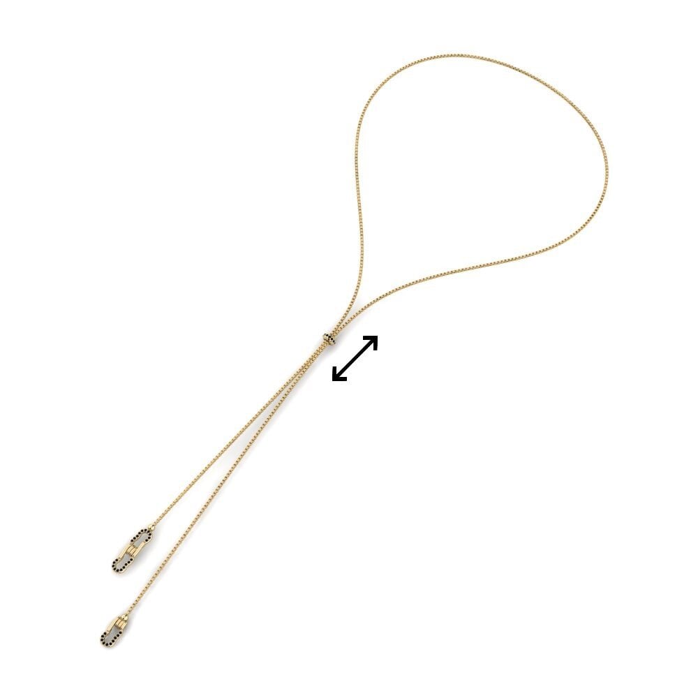 Black Onyx Women's Necklace Vestigial