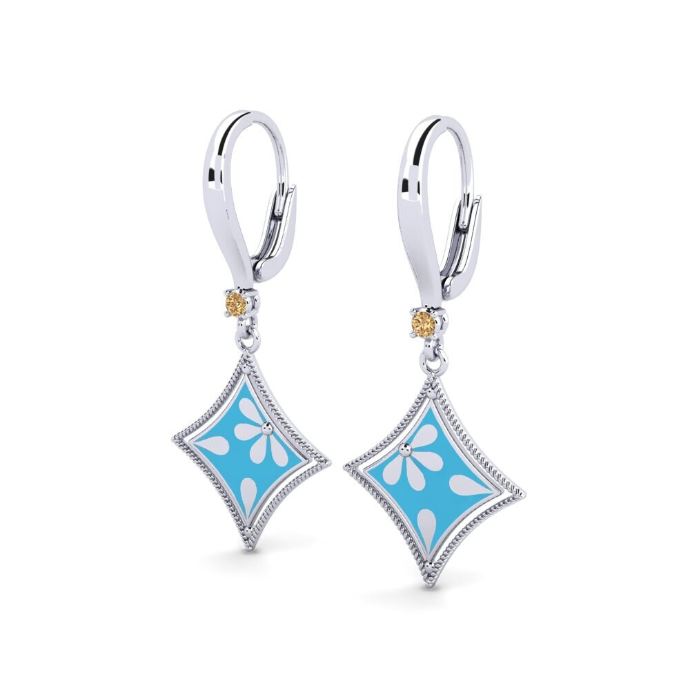 Diamante Marrón Pendiente de mujer Vicar