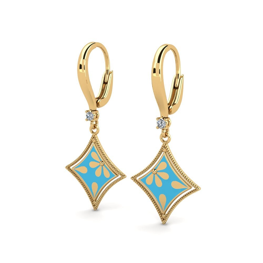 18k Oro Amarillo Pendiente de mujer Vicar