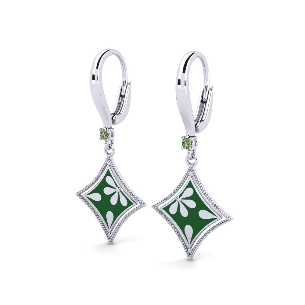 Diamante Verde Pendiente de mujer Vicar