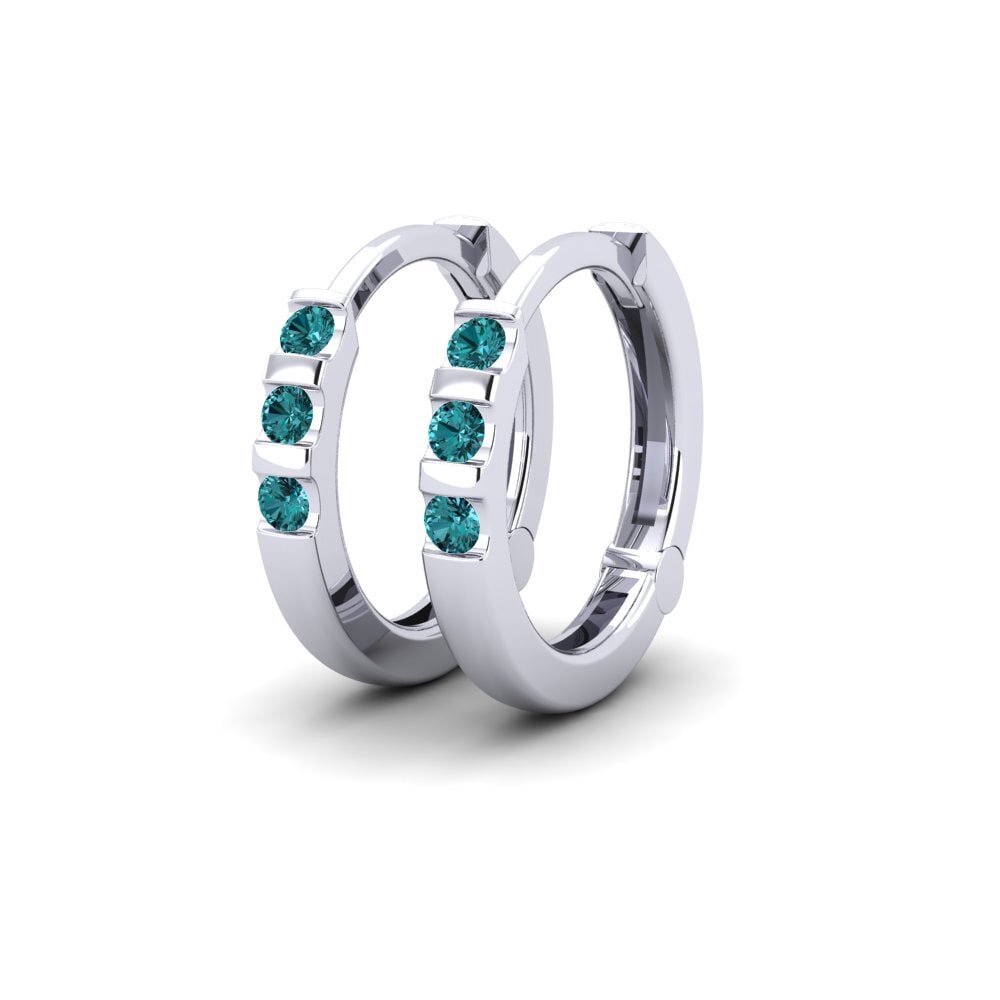 Blue Diamond Women's Earring Vicental