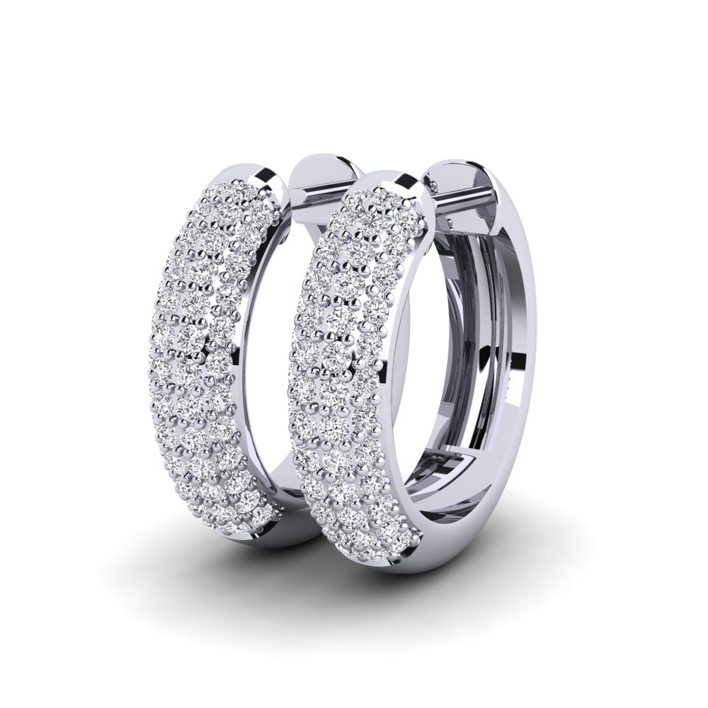 950 Palladium Diamond Women's Earring Vicky