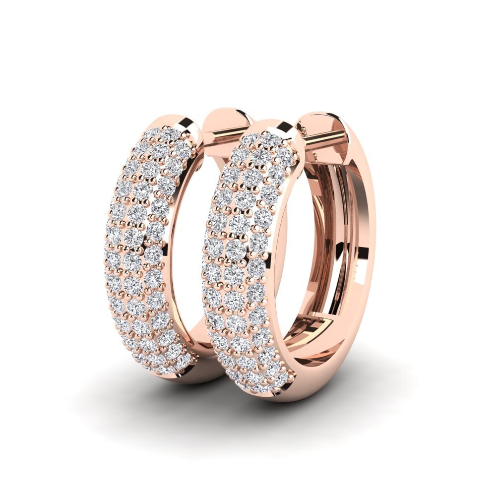 18ct Rose Gold Lab Grown Diamond Women's Earring Vicky