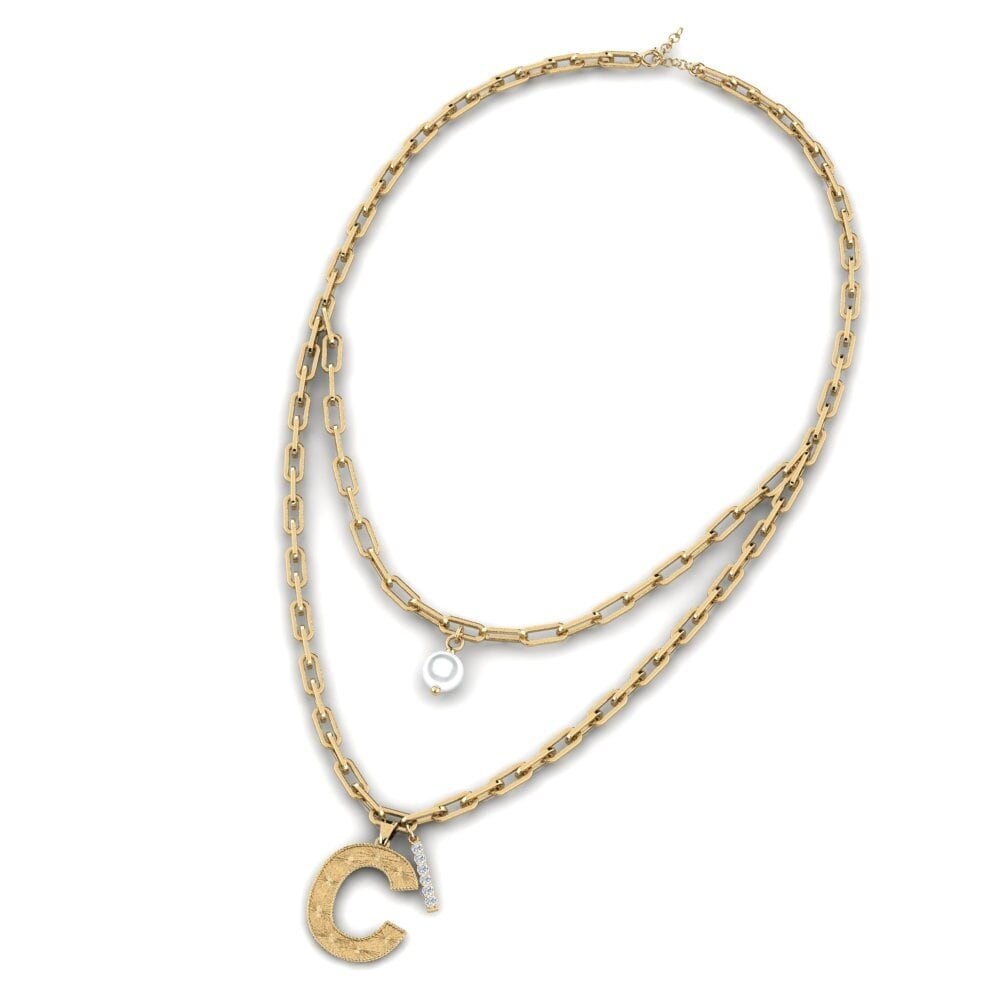 Lab Grown Diamond Paperclip Necklace Victoriax - C