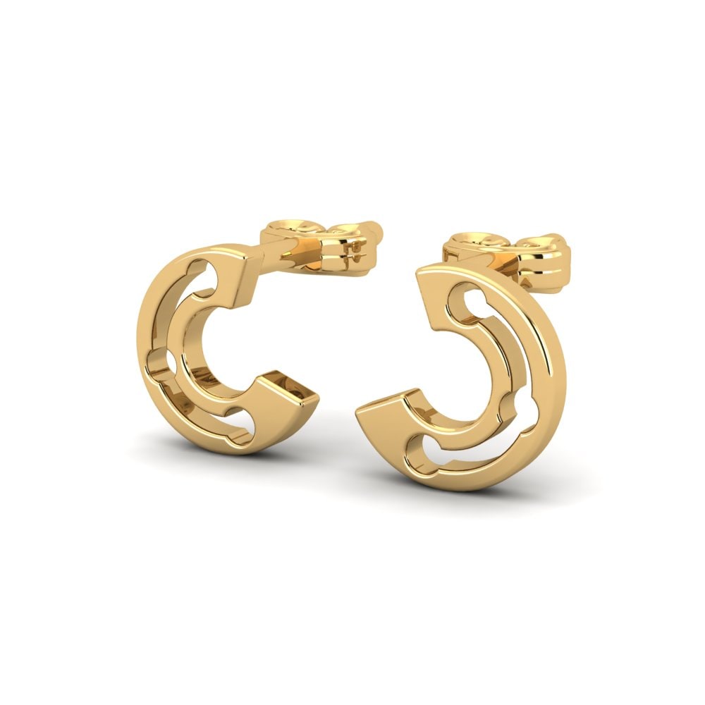 9k Oro Amarillo Pendientes Victories