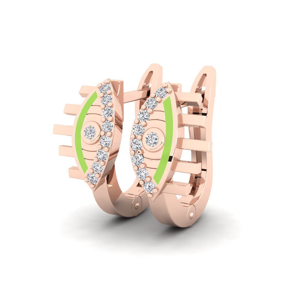 14k Rose Gold Women's Earring Vidi