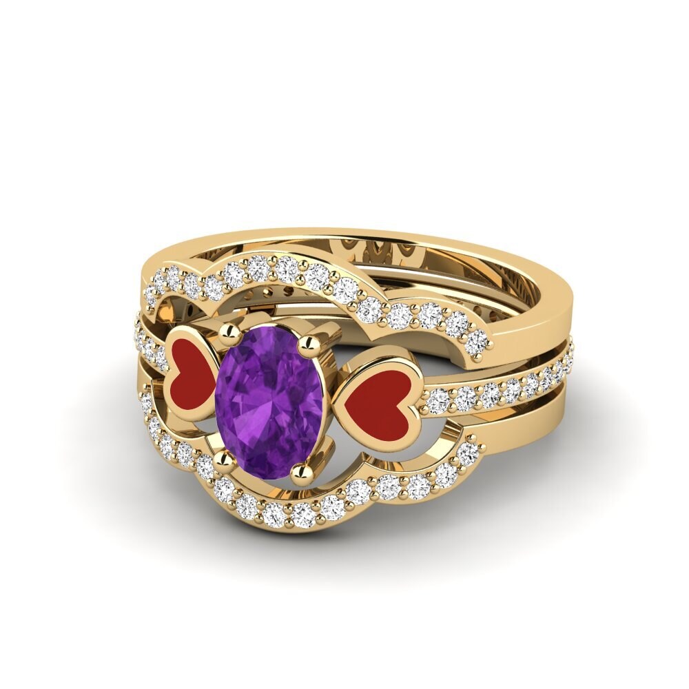 Amethyst Ring Vigetea - SET