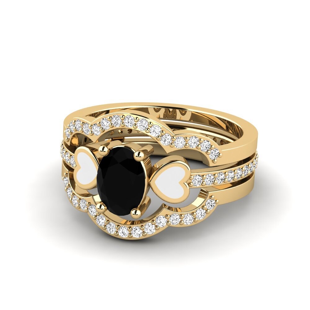Black Onyx Ring Vigetea - SET