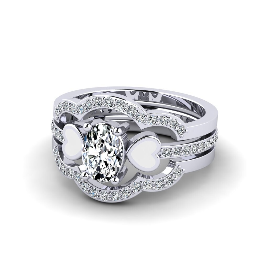 Weißgold 585 Ring Vigetea - SET