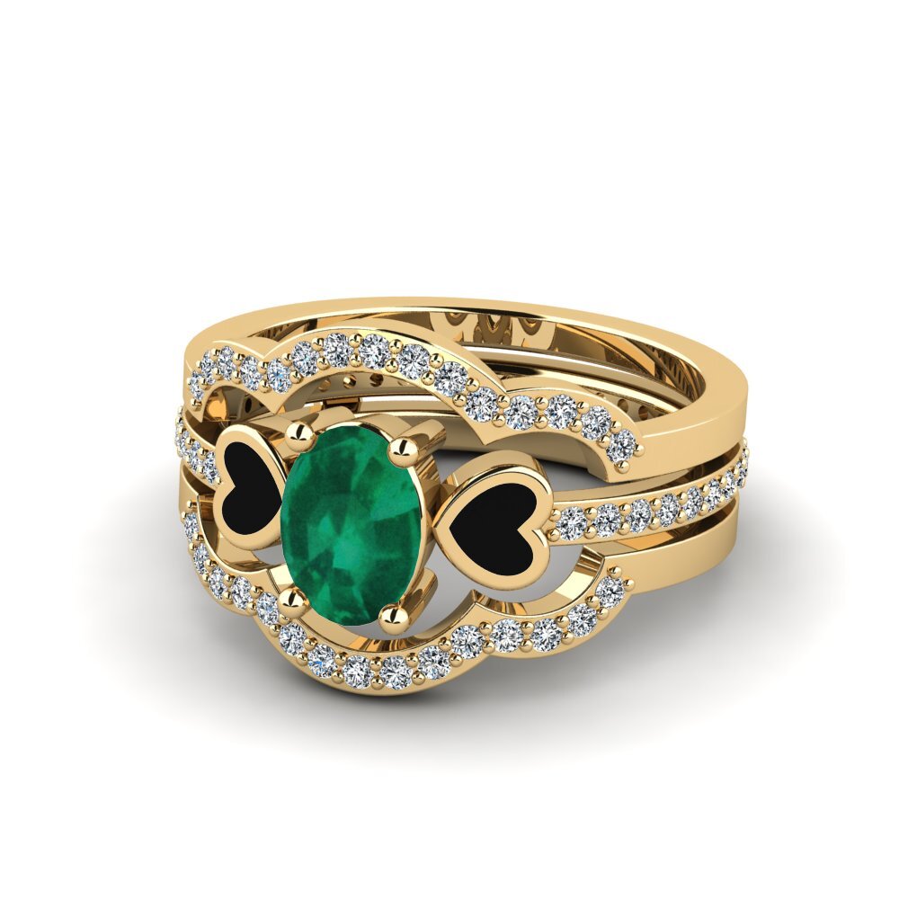 Emerald Ring Vigetea - SET