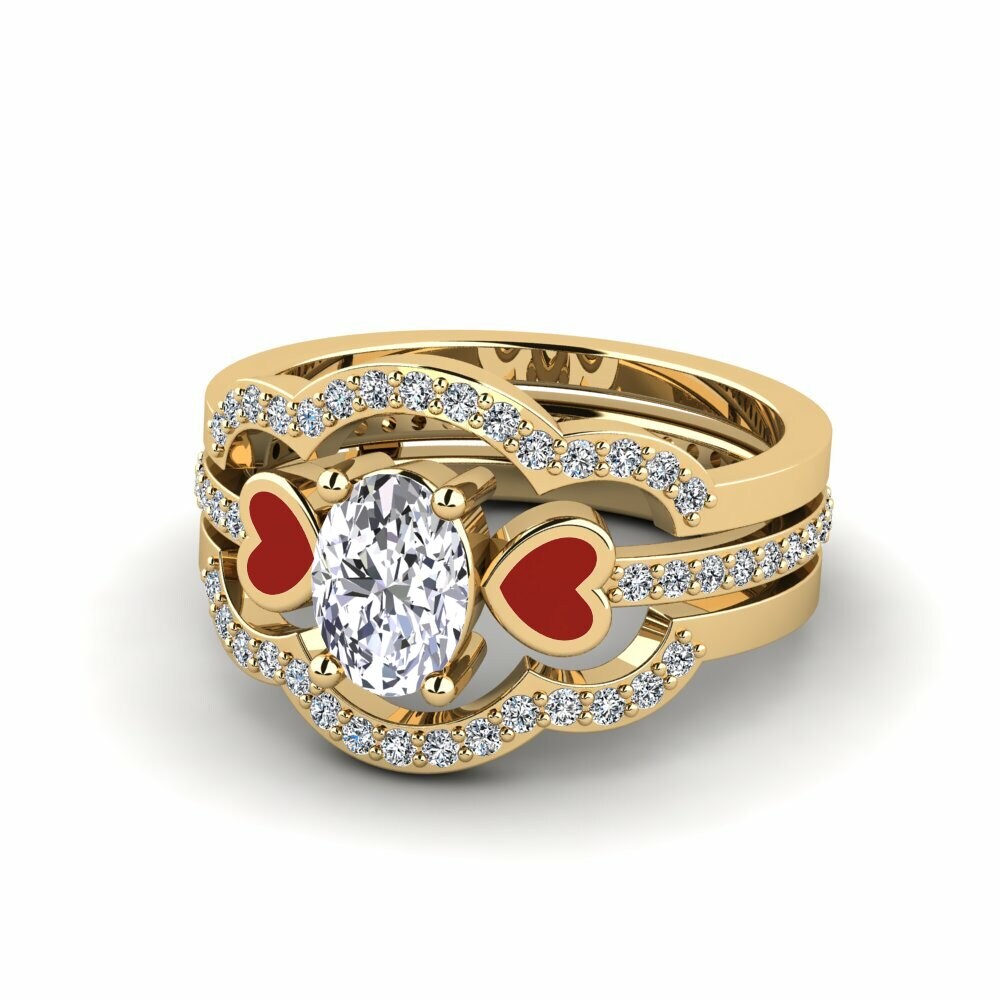 Diamant De Synthèse Bague Vigetea - SET