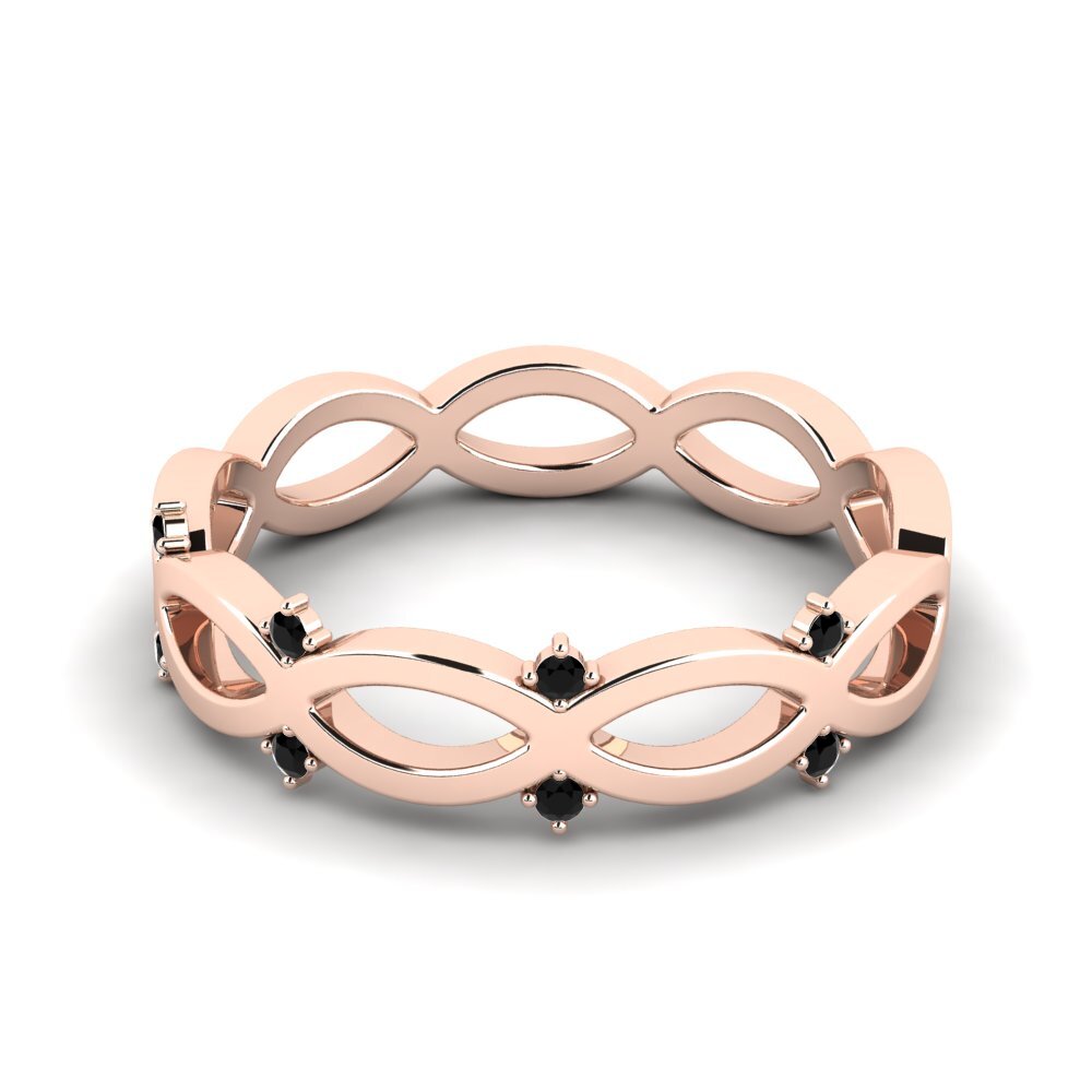 Diamante Negro Anel Vigile